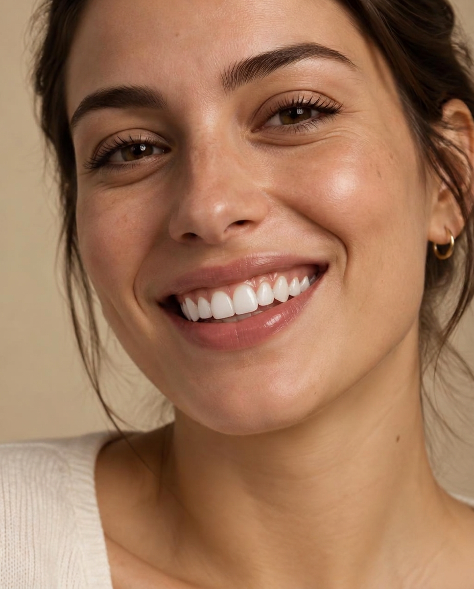 Glimlach na de whitening